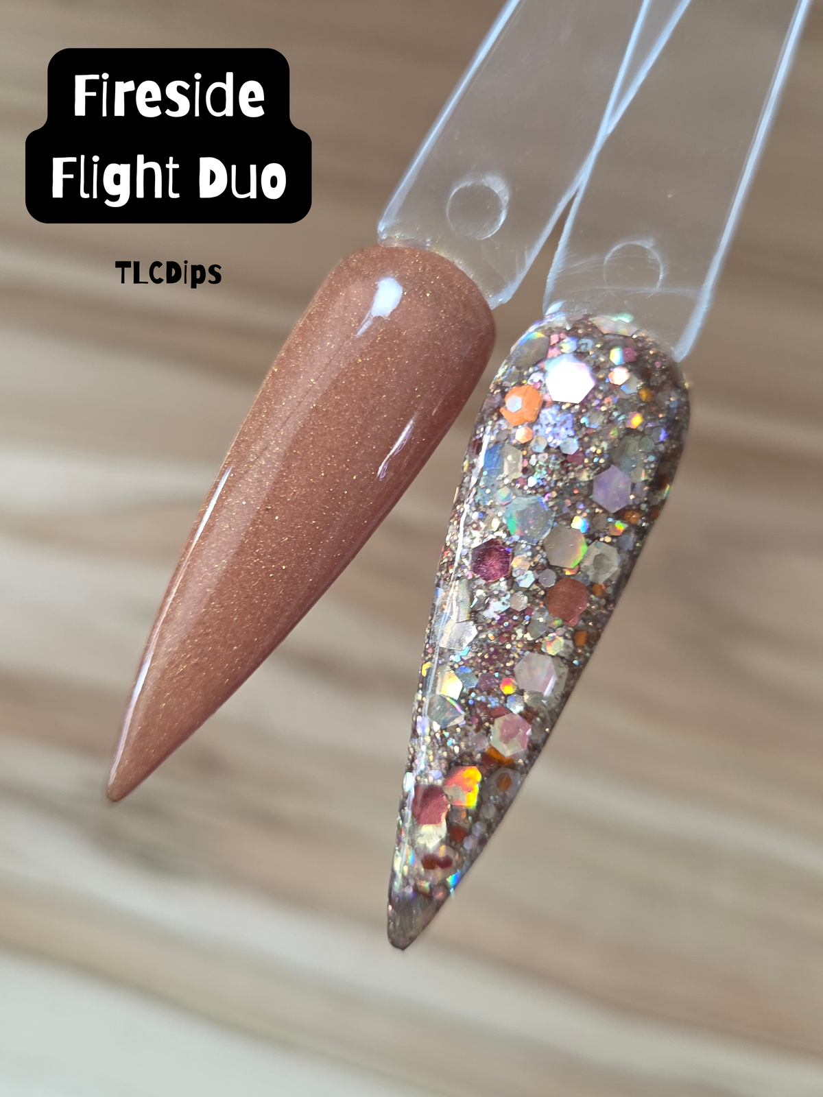 Fireside Flight Acrylic Dip Powder Duo | .25oz jars