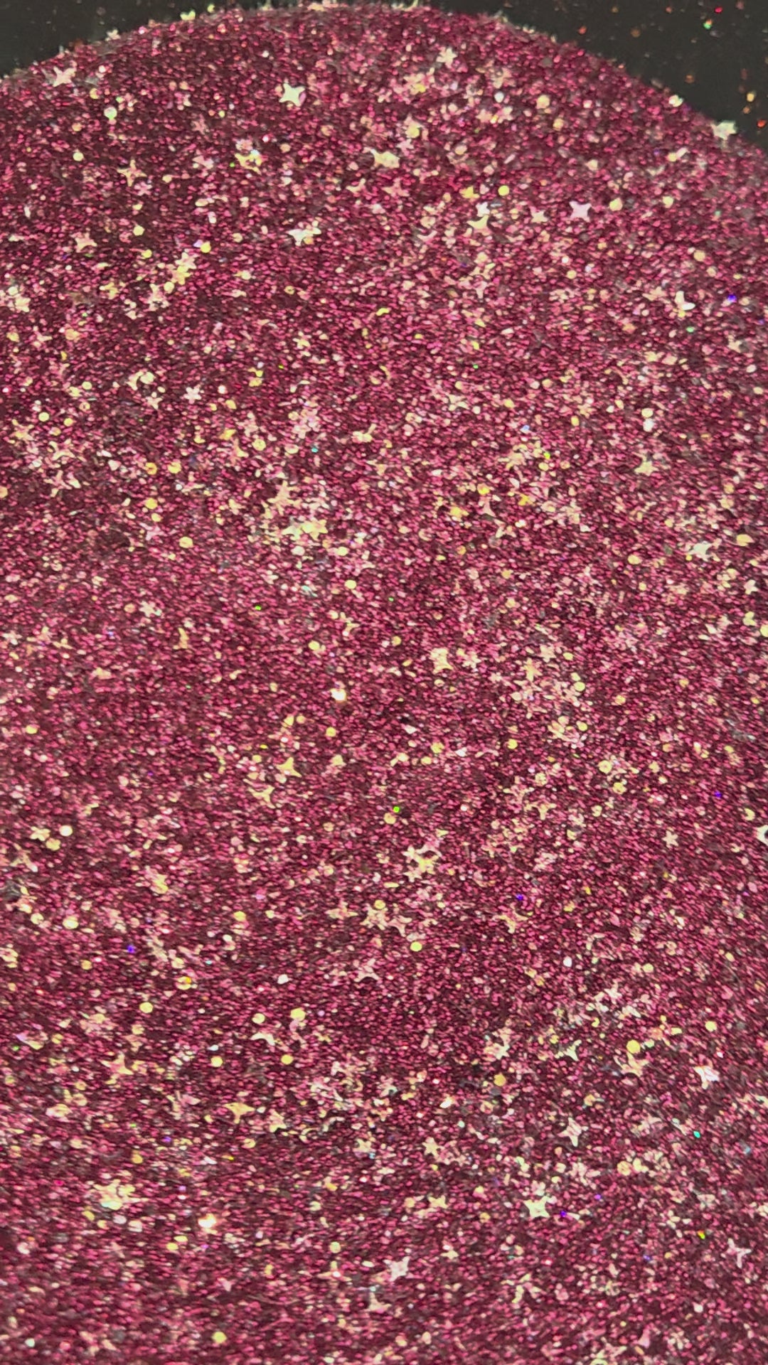 Galaxy - Burgundy glitter with iridescent stars and confetti shards - loose glitter for nail cart, cosmetics, crafts, tumblers, resin art