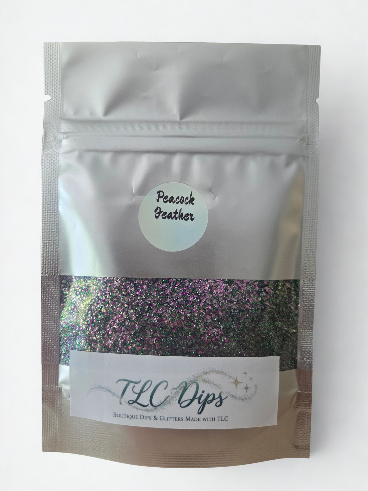 Peacock Feathers Green & Purple glitter | 1oz loose glitter