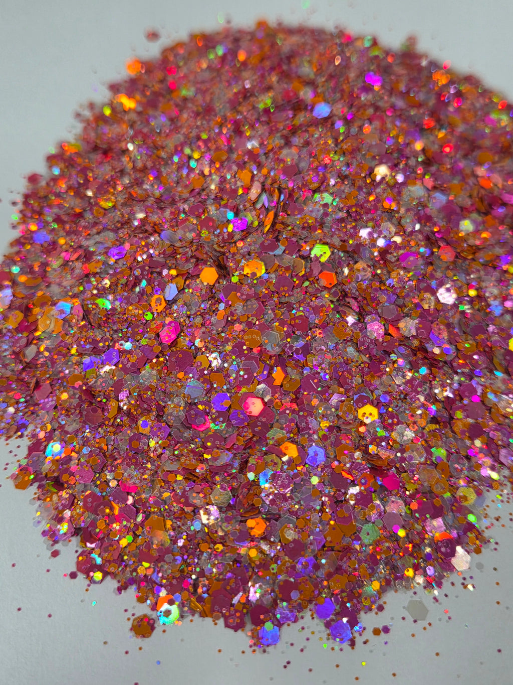 Pink Safari holographic glitter - nail art, diy crafting, resin art, tumblers