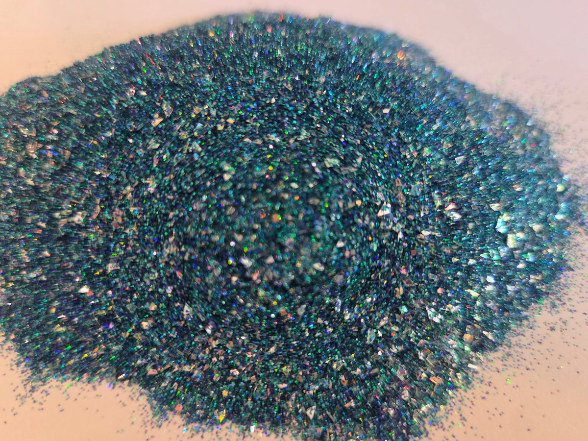 Diamond Teal holographic glitter