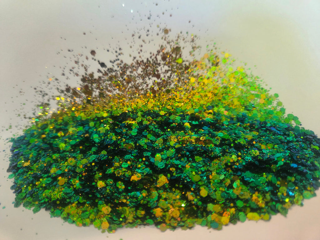 Seasons Change - Green Chameleon colorshift glitter - loose glitter for nail art, tumblers, resin art, cosmetics, DIY crafting