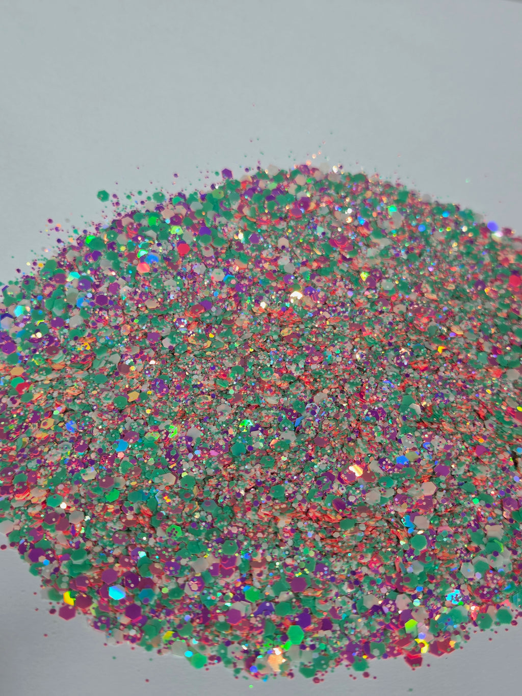 Fro-Yo Pastel Iridescent chunky glitter