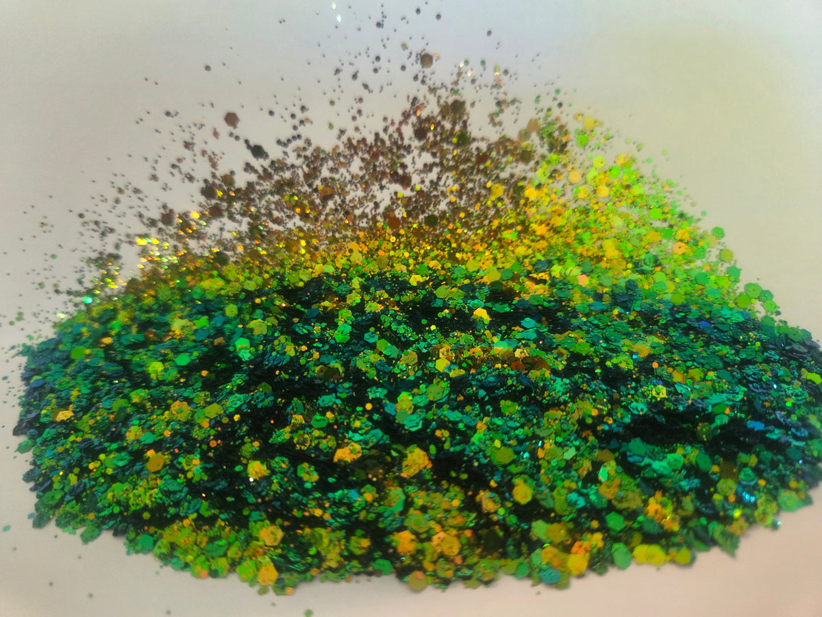 Seasons Change - Green Chameleon colorshift glitter - loose glitter for nail art, tumblers, resin art, cosmetics, DIY crafting