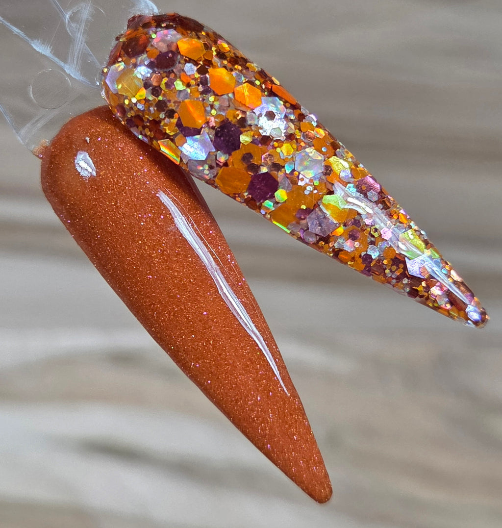 Fall Flavors Duo - shimmer dip & glitter dip | .25oz jars