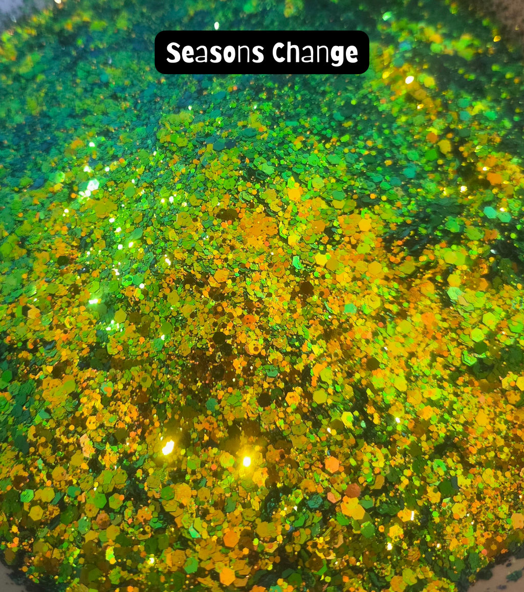 Seasons Change - Green Chameleon colorshift glitter - loose glitter for nail art, tumblers, resin art, cosmetics, DIY crafting