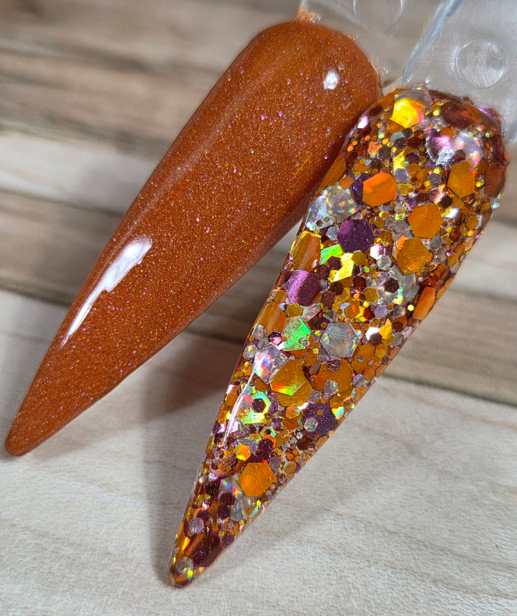 Fall Flavors Duo - shimmer dip & glitter dip | .25oz jars