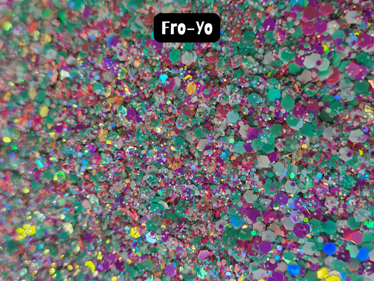 Fro-Yo Pastel Iridescent chunky glitter