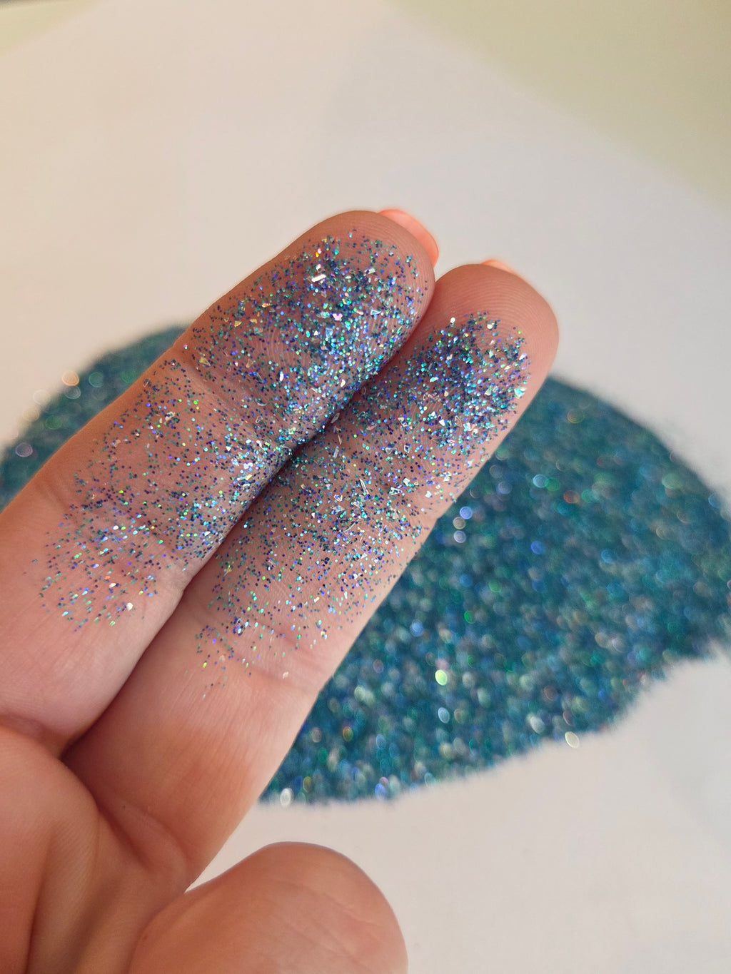 Diamond Teal holographic glitter